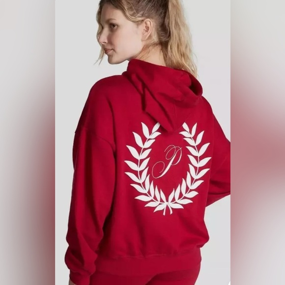 Victoria’s Secret PINK Everyday Fleece Relaxed Full Zip Hoodie - Picture 1 of 9